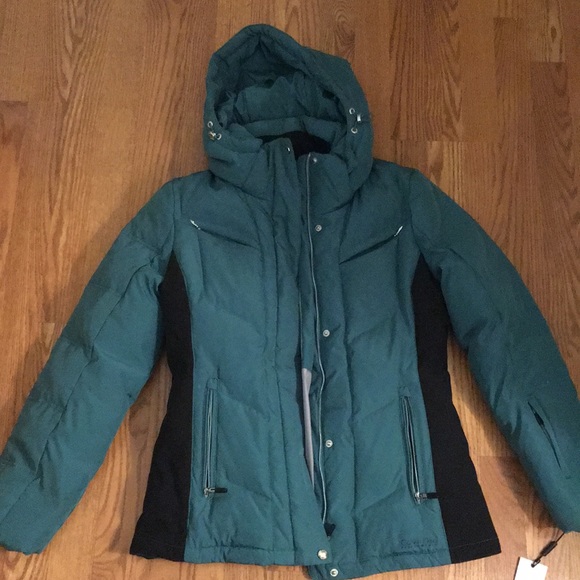 calvin klein green parka